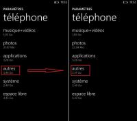 Problème de Stockage sur HTC 8 s: Windows Phone 8 : comment vider le dossier « autres » avec Shrink Storage